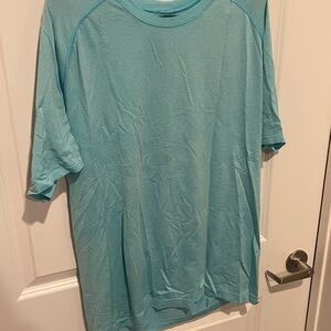 lululemon athletica Light Blue Short Sleeve Tee